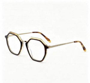 RUISEN’S Fashion hexagon acetate optical eyewear  8015