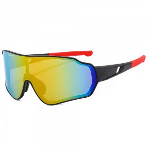 RUISEN'S Sports Integrierte Fahrradbrille mit großem Rahmen, Sonnenbrille BL8001