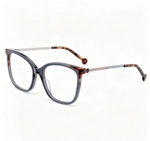 RUISEN’S Acetate optical frames with glitter metal temple details 8005