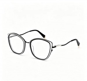 RUISEN’S Chic Cat-eye Glasses With Gold Frames & Pink Tips 8017