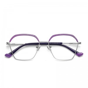 RUISEN’S Elegant Bicolor Edge Lightweight Metal Glasses 3017