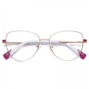 RUISEN’S Cute Color Block Slim Oval Trendy Frames 3019