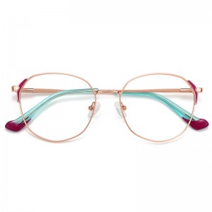 RUISEN’S Pastel Slim Alloy Oval Eyeglasses 3021