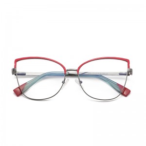 RUISEN’S Contrast Arm Feminine Cat Eye Eyeglasses 3024