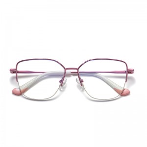 RUISEN’S Stylish Multi-Color Temple Metal Eyeglasses 3028