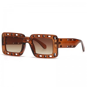 RUISEN'S Fashion Retro Box Hollow UV400 Eye Protection משקפי שמש 423