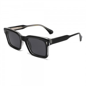 RUISEN’S Summer New Arrival Fashion Narrow-Frame Women’s TR Frame Acetate Temple Polarized Sunglasses 8922