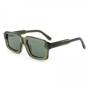 RUISEN’S 2025 Retro Square Sunglasses Premium Acetate & UV400 Protection AT6083
