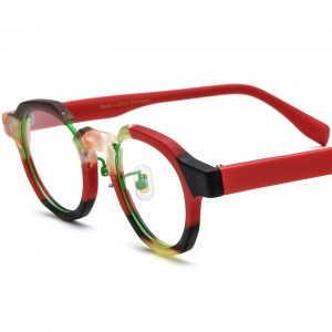 RUISEN’S New Mixed Material Cat Eye Acetate Eyeglass Frames Optical Glasses 19378