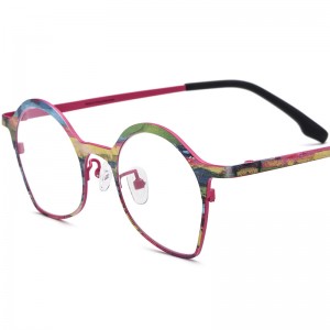 RUISEN’S Colorful Cat Eye Ultra-Light Pure Titanium Optical Frames Myopia Glasses 185937