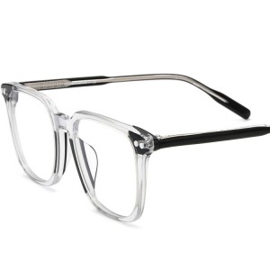 RUISEN’S Handmade Pure Titanium Prescription Frame New Large Square Acetate Kaneko Optical Retro Light Eyeglasses For