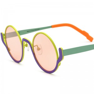 RUISEN’S Premium Pure Titanium Round Sunglasses 185798T