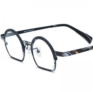 RUISEN’S	Colorful Ultra-Light Pure Titanium Semi-Rimless Eyeglass Frames Unisex Optical Glasses 185939