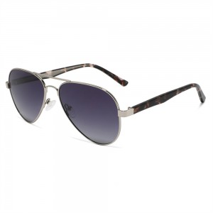 RUISEN’S Vintage Double Beam Aviator Frame Sunglasses Gradient Lens UV400 Daily Fashion Eyewear8513