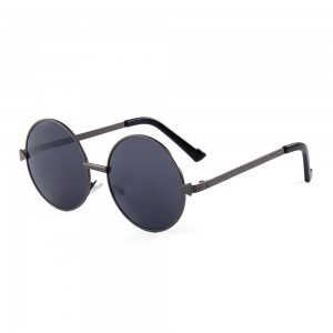 RUISEN’S Retro Round Metal Sunglasses Unisex UV400 Mirror Lens Vintage Sun Glasses for Beach Travel Shopping Outdoor Daily Eyewear 575