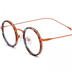 RUISEN’S Spliced acetate round eyeglass frames 185844