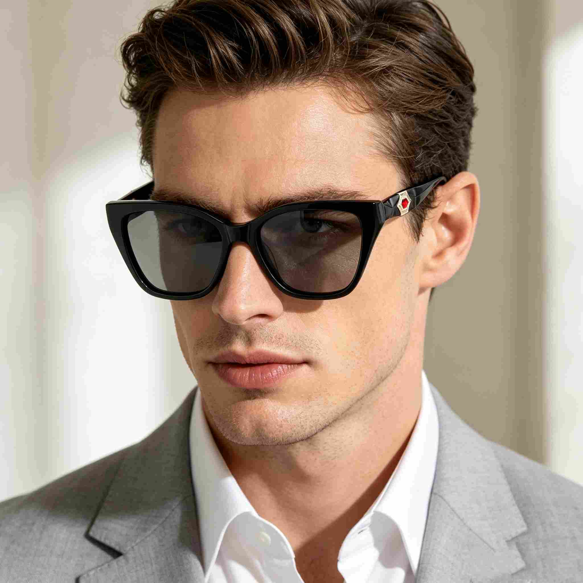 RUISEN’S Vintage Oversized Cateye UV Protection Luxury Fashion Sunglasses ATG1011