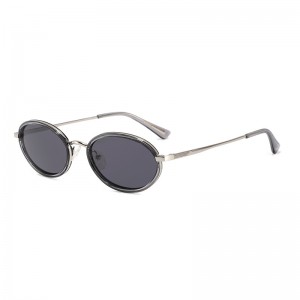 RUISEN’S Vintage Thin Metal Oval Sunglasses Multi Color Gradient Lens UV400 Protection Lightweight Travel Driving Shades8959