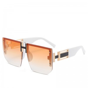 RUISEN’S Unisex High-Fashion Rimless Sunglasses