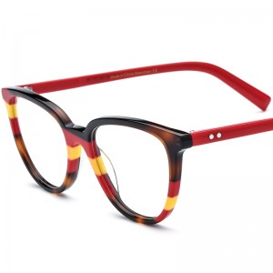 RUISEN'S Custom Patchwork Cat's Eye Plate Brille 19259
