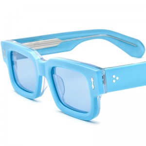 RUISEN’S New Vintage Square Acetate Sunglasses ASCARII T