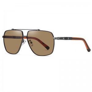RUISEN Metal Large Frame Polarized Sunglasses 6321
