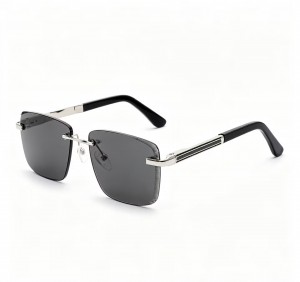 RUISEN’S Rimless metal gradient lens sunglasses for daily outdoor wear 25624