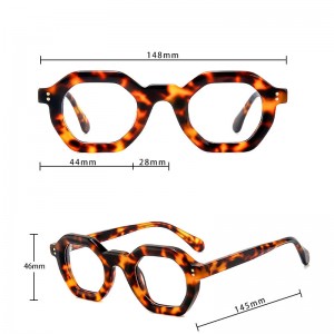 RUISEN’S New Style Acetate High-grade Shaped thick Glasses Frame 29002