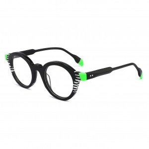 RUISEN’S Chic Multicolor Acetate Stitching Optical Glasses1143