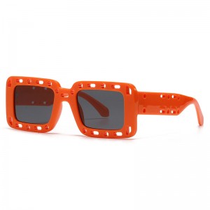 RUISEN'S Fashion Retro Box Hollow UV400 Eye Protection משקפי שמש 423