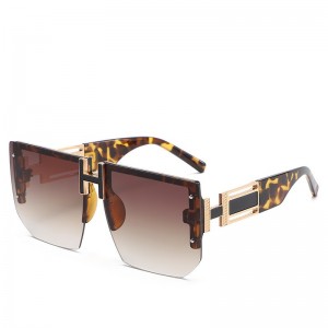 RUISEN’S Unisex High-Fashion Rimless Sunglasses