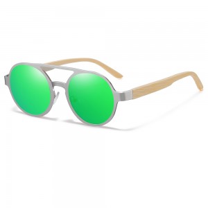 RUISEN’S New Fashion Square Frame Wooden Sunglasses RS-2801