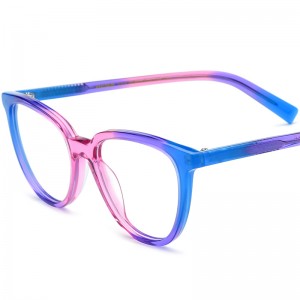 RUISEN'S Custom Patchwork Cat's Eye Plate Brille 19259