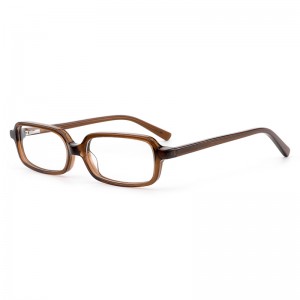 RUISEN’S Trendy Narrow Square Retro Acetate Glasses Unisex & Stylish M002