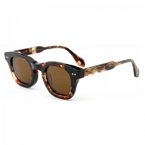 RUISEN’S Retro Square Acetate Sunglasses Unisex & UV400 Protection AT9032