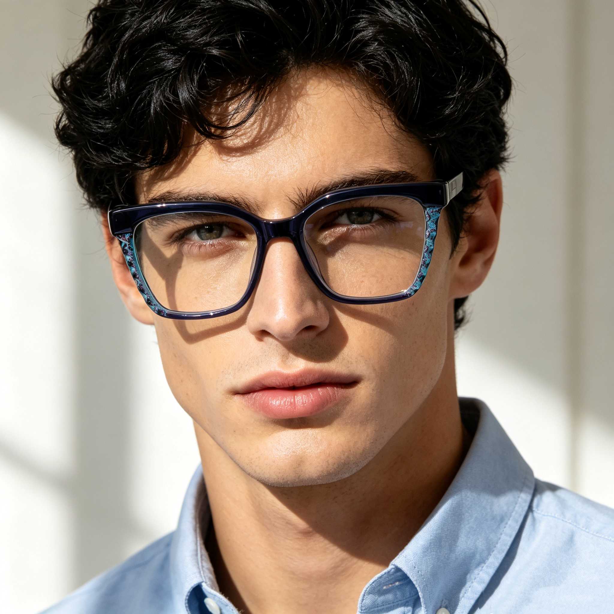 RUISEN'S Wavy Inlay Cat Eye Optical Eyewear FP2265