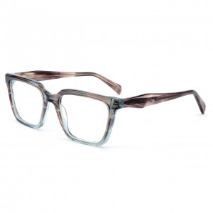 RUISEN’S Men’s Square Thick Rim Optical Sunglasses Multi-tone Tortoise & Gradient PC Frames UV400 Eyewear F2793