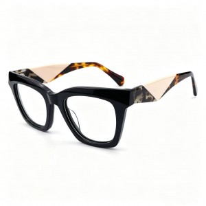RUISEN’S Color Block Spliced Square Acetate Frames VG6016AF
