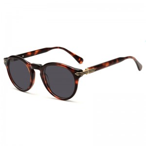RUISEN’S Stylish Round Frame Men’s Polarized Sunglasses  1727