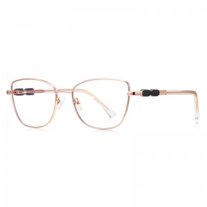 RUISEN’S Tortoise Pattern Splicing Temple Eyeglasses 3188