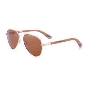 Kacamata UV400 Kayu Tanpa Bingkai Fashion Baru RUISEN RS-1705