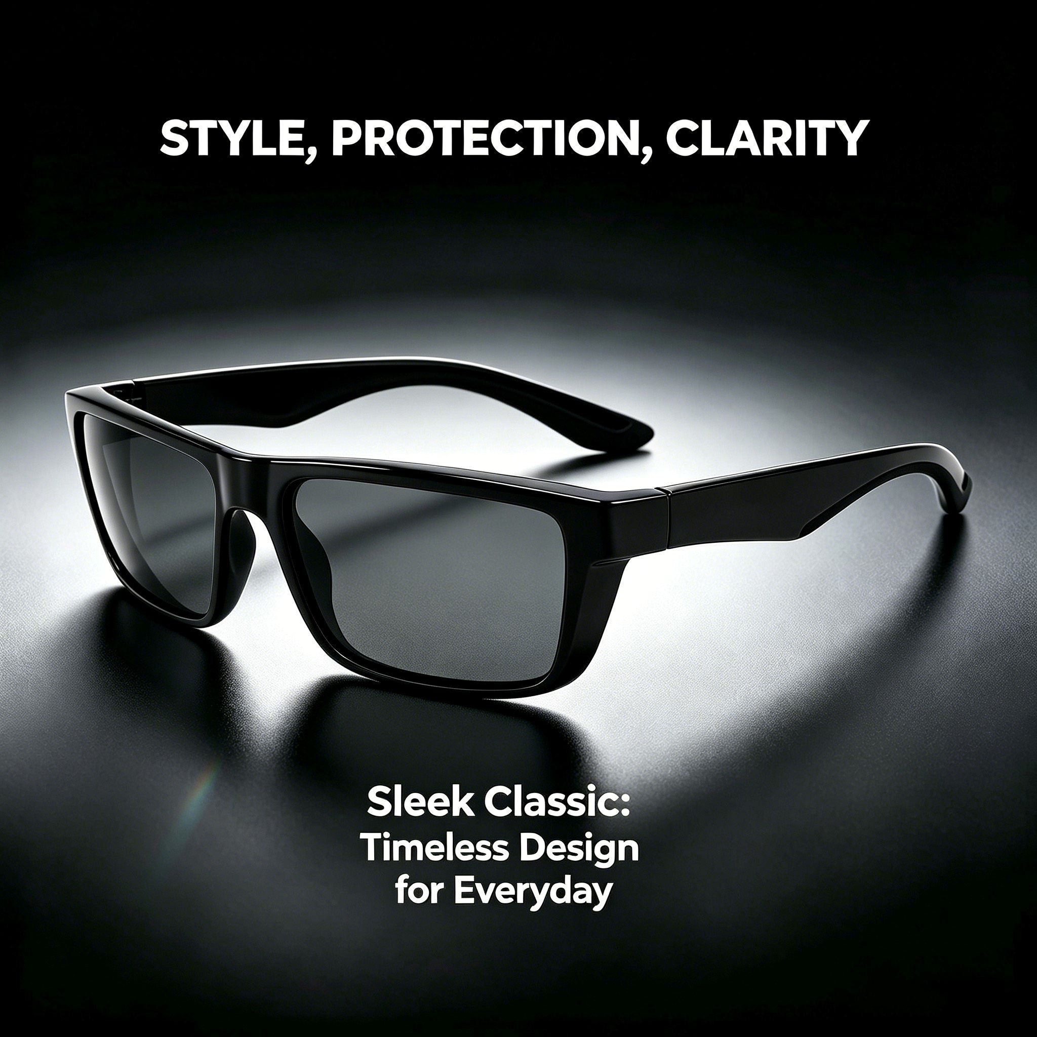 RUISEN'S Lightweight Polarized Square Sunglasses Men UV400 Anti-Glare Sun Glasses for Driving Fishing Beach Travel Outdoor Sports Eyewear 517