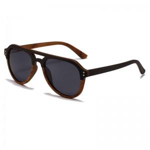 Kacamata Hitam Kayu Retro Pria RUISEN 64721