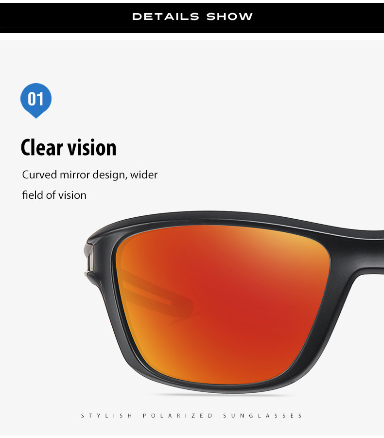 RUISEN'S Sports Polarized Colorful Sunglasses 3051