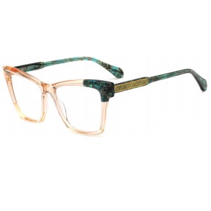 RUISEN’S New Fashion Board Flower Material Glasses Frame Optical Flat Light Glasses Frame QJ8157