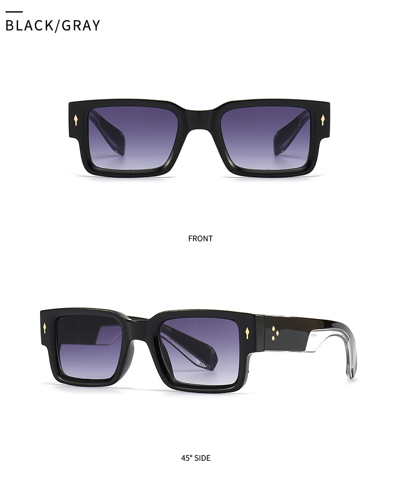 RUISEN'S  Fashion Classic Square Frame UV400 Protective Sunglasses  6035-6