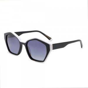 RUISEN’S Diamond-Cut Luxury Hand-Layered Acetate Sunglasses with Polarized Lenses 	8624