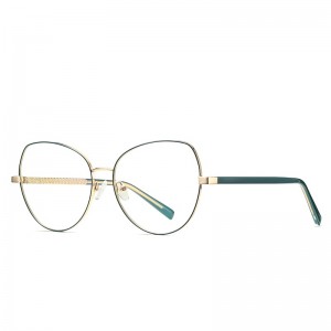 RUISEN’S Anti Blue Light Cat Eye Metal Eyeglasses 3001
