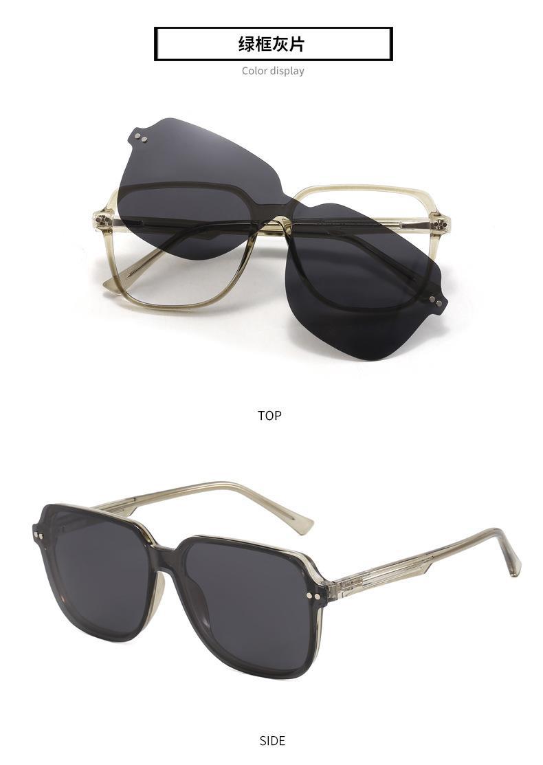 Lunettes de soleil à clipser rétro polarisées à la mode de RUISENS 2141