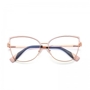 RUISEN’S Contrast Arm Feminine Cat Eye Eyeglasses 3024